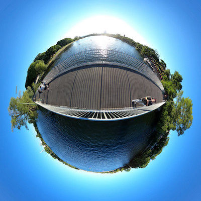360 Grad Little Planet stereografisches Panoramafoto Panoramafotografie