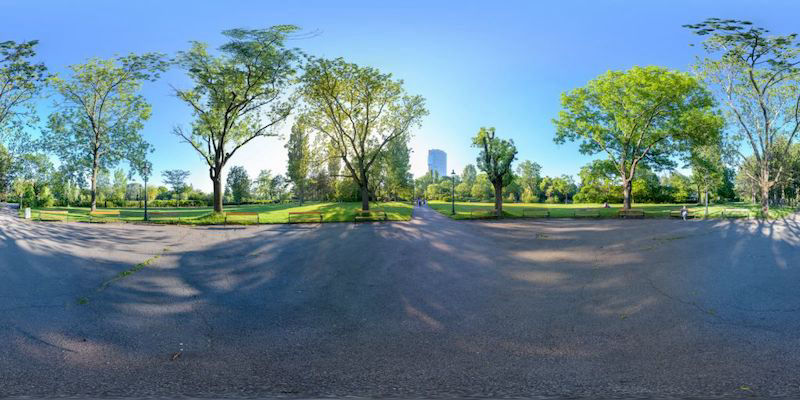 360 Grad Panorama Wasserpark Equirectangular